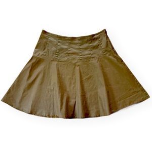 Lauren Ralph Lauren Brown cotton stretch skirt